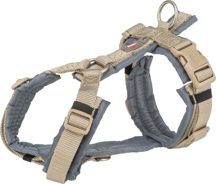Trixie Premium Trekking Geschirr, M, Sand/Grafit