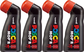 Uni-Ball POSCA MOP'R PCM-22 Acrylmarker rot, 4er-Pack