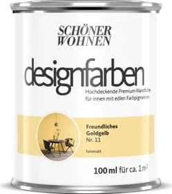 Schöner Wohnen Designfarben innen freundliches goldgelb, 100ml