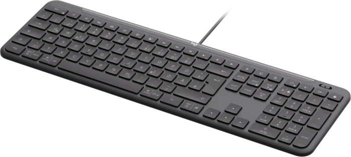 Logitech K620 Signature Slim Wired for Business, Graphite, USB, DE
