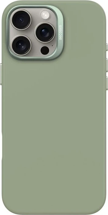 Decoded AntiMicrobial Silicone Back Cover für Apple iPhone 16 Pro Max Jade Green