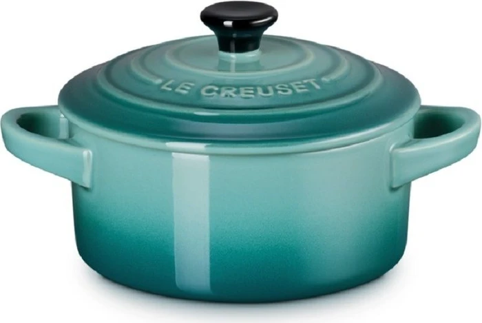 Le Creuset Mini-Cocotte Topf 250ml bleu riviera