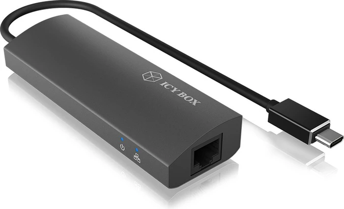 RaidSonic Icy Box IB-HUB1406-C schwarz, 3-port, USB-C 3.0
