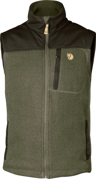 Fjällräven Buck Fleece Weste laurel green/deep forest (Herren)