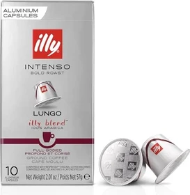 illy Lungo Intenso intensive Röstung Kaffeekapseln, 10 Stück