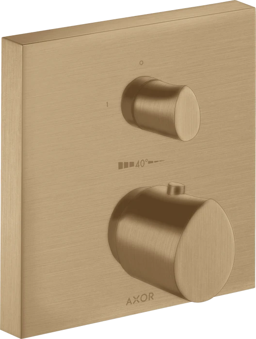 Hansgrohe AXOR Starck Organic Thermostat Unterputz mit Absperrventil brushed bronze