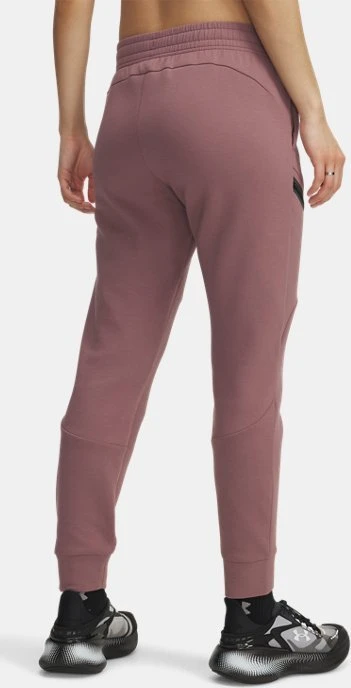 Under Armour Unstoppable Fleece Trainingshose lang maroon mist/black (Damen)