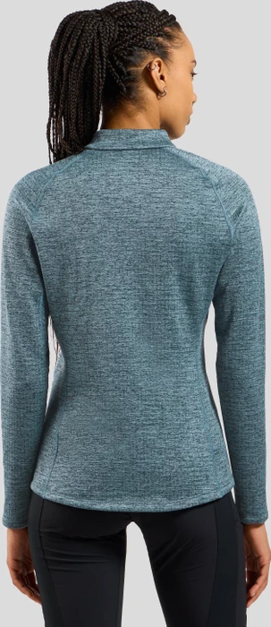 Odlo Tencia Mid Layer Half-Zip Funktionsshirt langarm provincial blue melange (Damen)