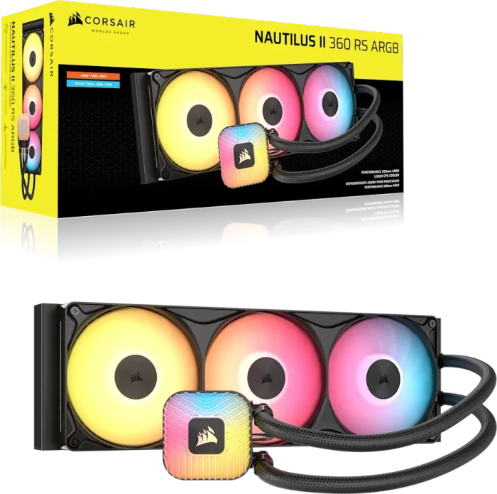 Corsair Nautilus II 360 RS ARGB, schwarz