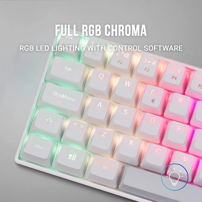Mars Gaming MKMINI, LEDs RGB, weiß, Gaote Outemu BROWN, USB, ES