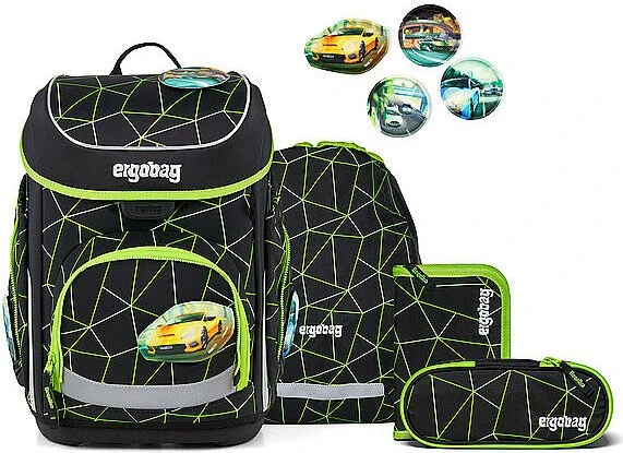 Ergobag Cubo CyBär Race 2026 Schulrucksack-Set, 5-tlg.