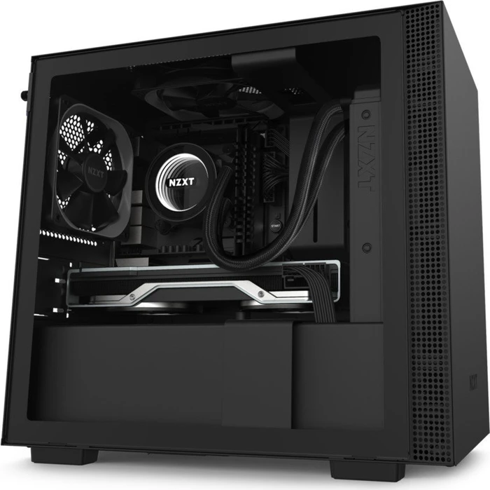 NZXT H210, schwarz, Glasfenster, Mini-ITX