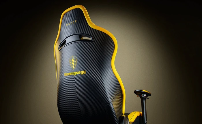 Razer Enki Pro Koenigsegg Edition Gamingstuhl, Alcantara schwarz/gelb