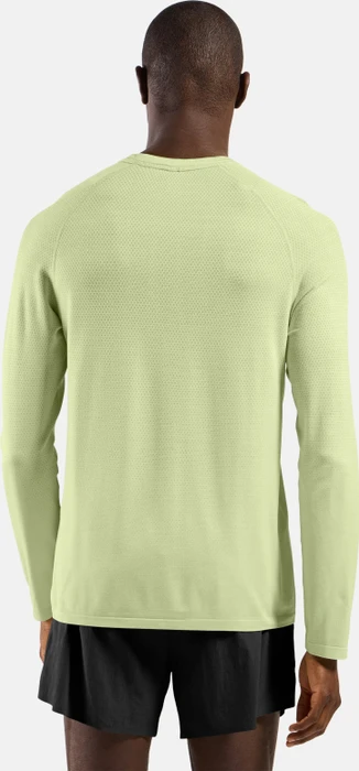 Odlo Essentials Seamless Laufshirt langarm shadow lime melange (Herren)