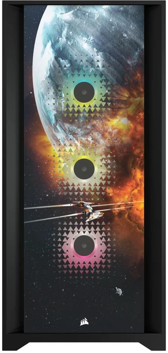 Corsair iCue 5000X RGB Signature Series Planetary, schwarz, Glasfenster