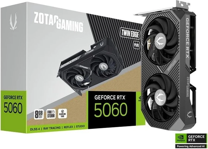 Zotac Gaming GeForce RTX 5060 Twin Edge Plus, 8GB GDDR7, HDMI, 3x DP