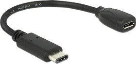 DeLOCK USB Kabel, USB-C 2.0/USB 2.0 Micro-B, 0.15m (65578)