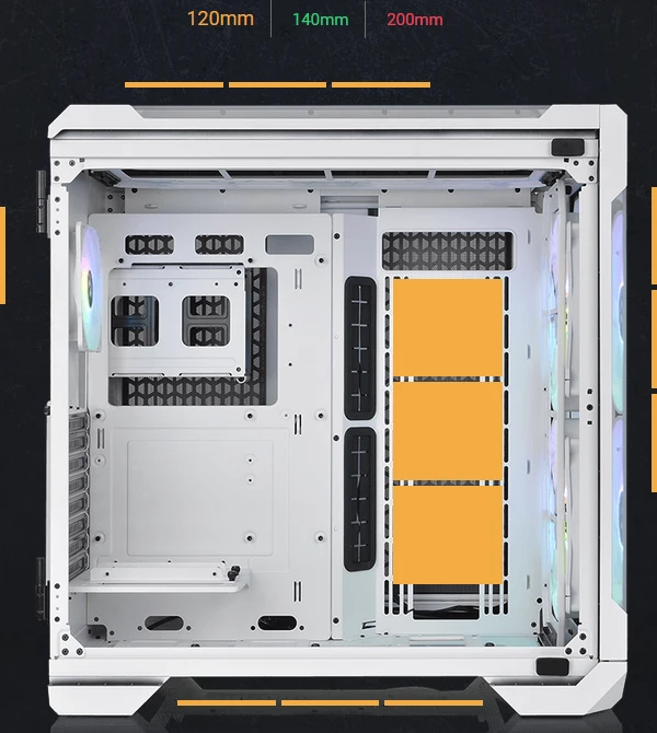 Thermaltake View 51 TG Snow ARGB Edition, weiß, Glasfenster