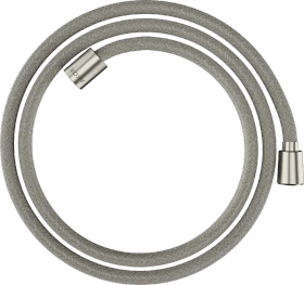 Hansgrohe AXOR ShowerSolutions Textilbrauseschlauch 1.60m mit konischer und zylindrischer Mutter edelstahloptik