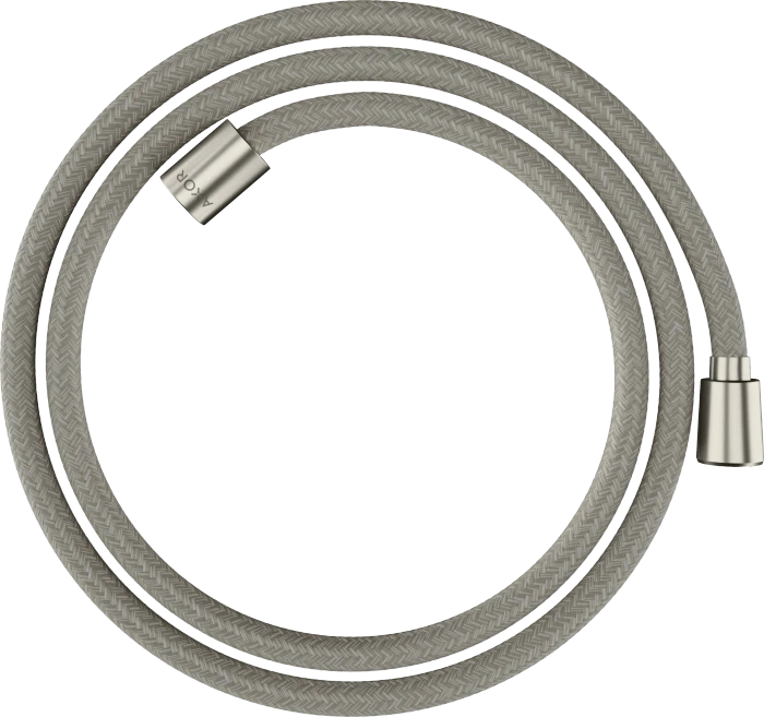 Hansgrohe AXOR ShowerSolutions Textilbrauseschlauch 1.60m mit konischer und zylindrischer Mutter edelstahloptik