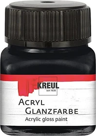 Kreul Acryl Glanzfarbe, schwarz, 20ml