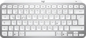 Logitech MX Keys Mini, LEDs weiß, Logi Bolt, Pale Gray, weiß/grau, USB/Bluetooth, DE