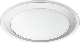 Eglo Competa 1 rund 33.5cm Wand-/Deckenleuchte silber/weiß