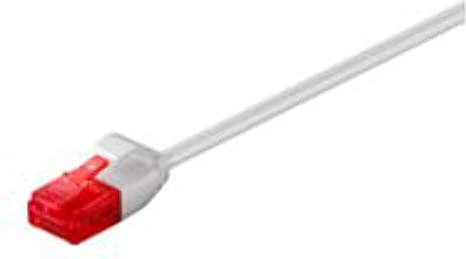 MicroConnect Slim Patchkabel, Cat6, U/UTP, RJ-45/RJ-45, 1m, grau