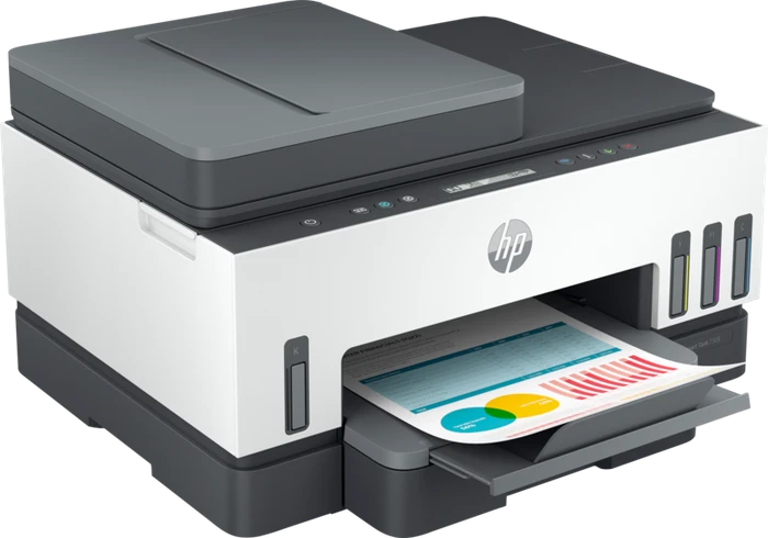 HP Smart Tank 7305 All-in-One dunkelgraue Akzente, Tinte, mehrfarbig