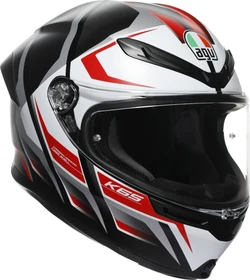 AGV K6 S E2206 Karve matt schwarz/weiß/rot