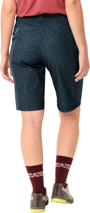 Vaude Ledro Print Shorts Fahrradhose kurz dark sea (Damen)