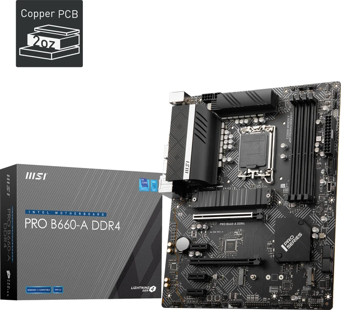 MSI PRO B660-A DDR4 (Intel 1700)