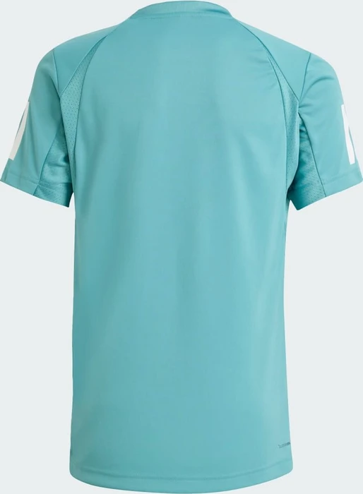 adidas Club Tennis 3-Streifen Funktionsshirt kurzarm powder teal (Junior)