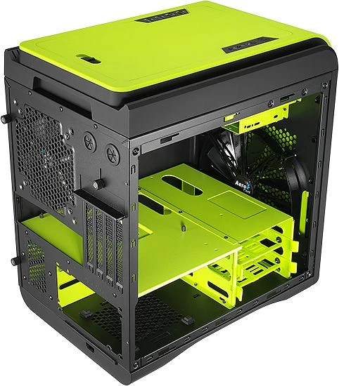 AeroCool DS Cube Green Window Edition, Acrylfenster