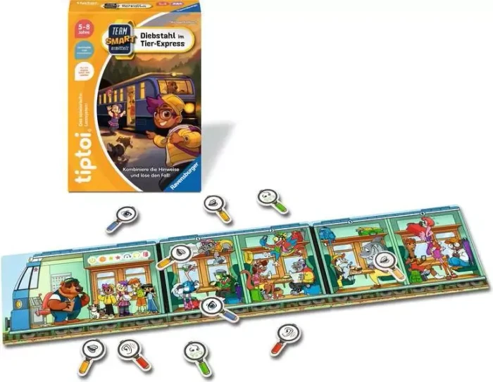 Ravensburger tiptoi Spiel: Team SMART ermittelt: Diebstahl im Tier-Express