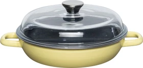 Riess Schmorpfanne mit Glasdeckel 24cm 1.5l lemon
