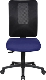 Topstar Open X (N) Bürostuhl, Fußkreuz Kunststoff schwarz, Bezug Stoff blau