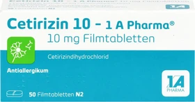 1A Pharma Cetirizin 10 Filmtabletten, 50 Stück