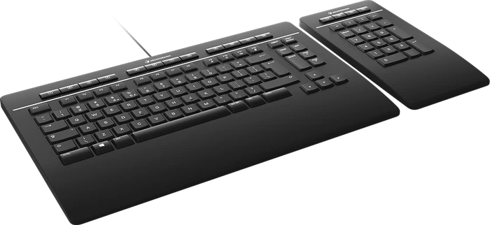 3Dconnexion Keyboard Pro with Numpad, USB/Bluetooth, FR