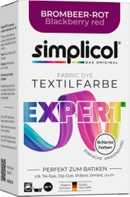 Simplicol Textilfarbe Expert brombeer-rot, 1 Stück