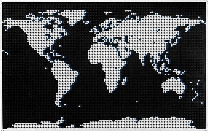 LEGO Art - Weltkarte
