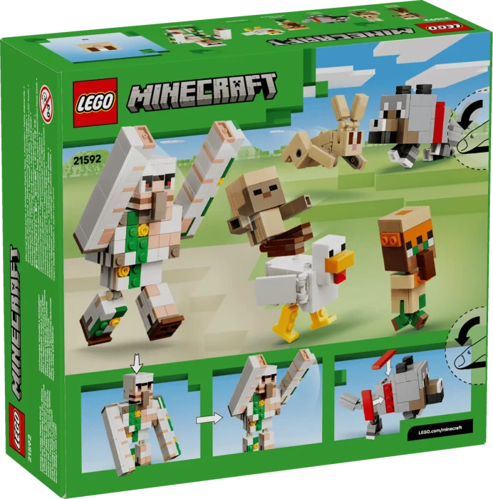 LEGO Minecraft - Angriff des Hühnerreiters in der Wüste