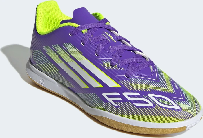 adidas F50 Club IN purple rush/cloud white/lucid lemon (Junior)