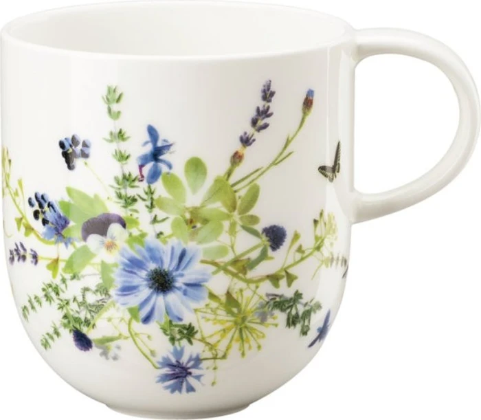 Rosenthal Brillance Bone China Grand Air Bleue Becher mit Henkel