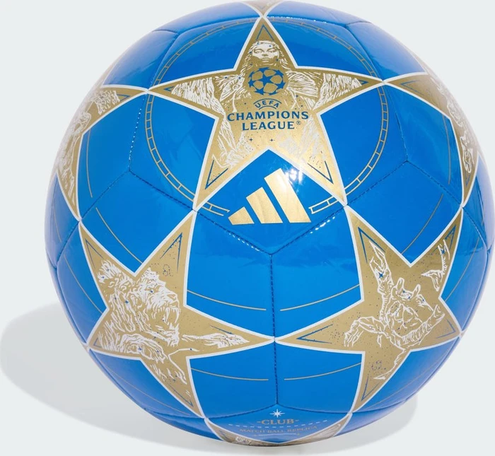 adidas UCL Club 2025/2026 League Stage Fußball white/multicolor/matte gold