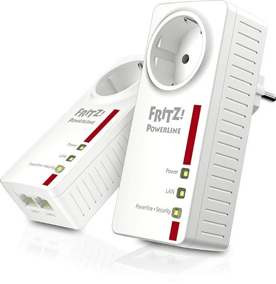 FRITZ! FRITZ!Powerline 1220 Set / FRITZ!Powerline 1220E Set, HomePlug AV2, 2x RJ-45, 2er-Pack