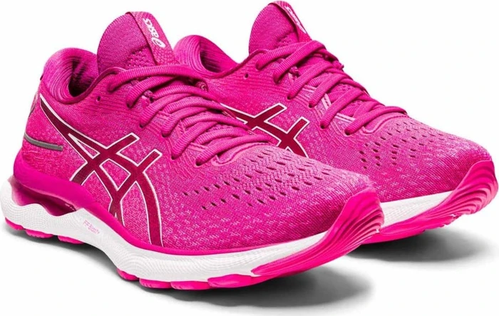 Asics Gel-Nimbus 24 fuchsia red/white (Damen)