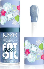 NYX Fat Oil Gem Xmas Lip Oil 03 silver bling, 4.8ml