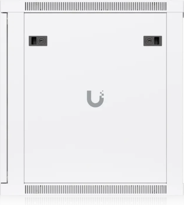 Ubiquiti 12U Rack Cabinet, 19" Wandgehäuse 12HE, Glastür, weiß, 600mm tief