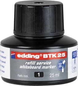 edding BTK25 Whiteboardmarker Tintenflasche schwarz, 25ml